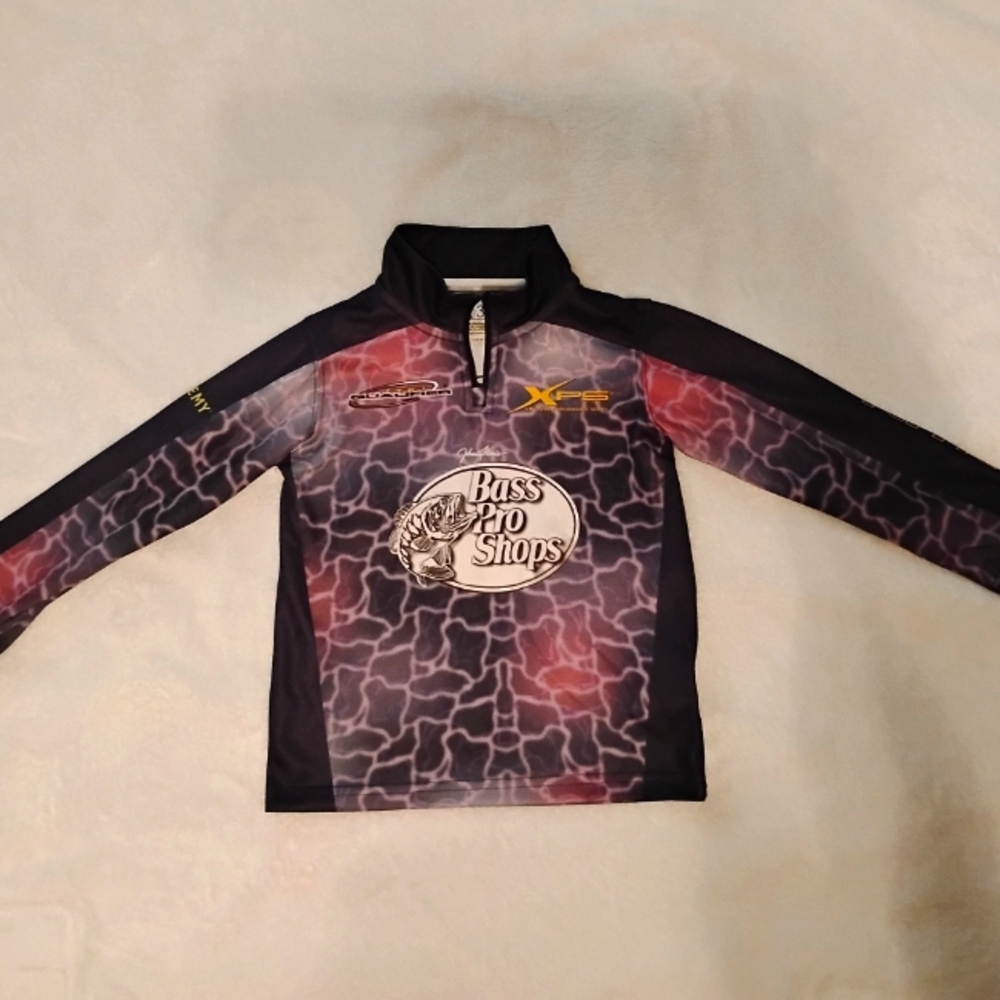 Bash pro shop girls fishing shirt 3T | long sleeve | 1/4 zip | purple